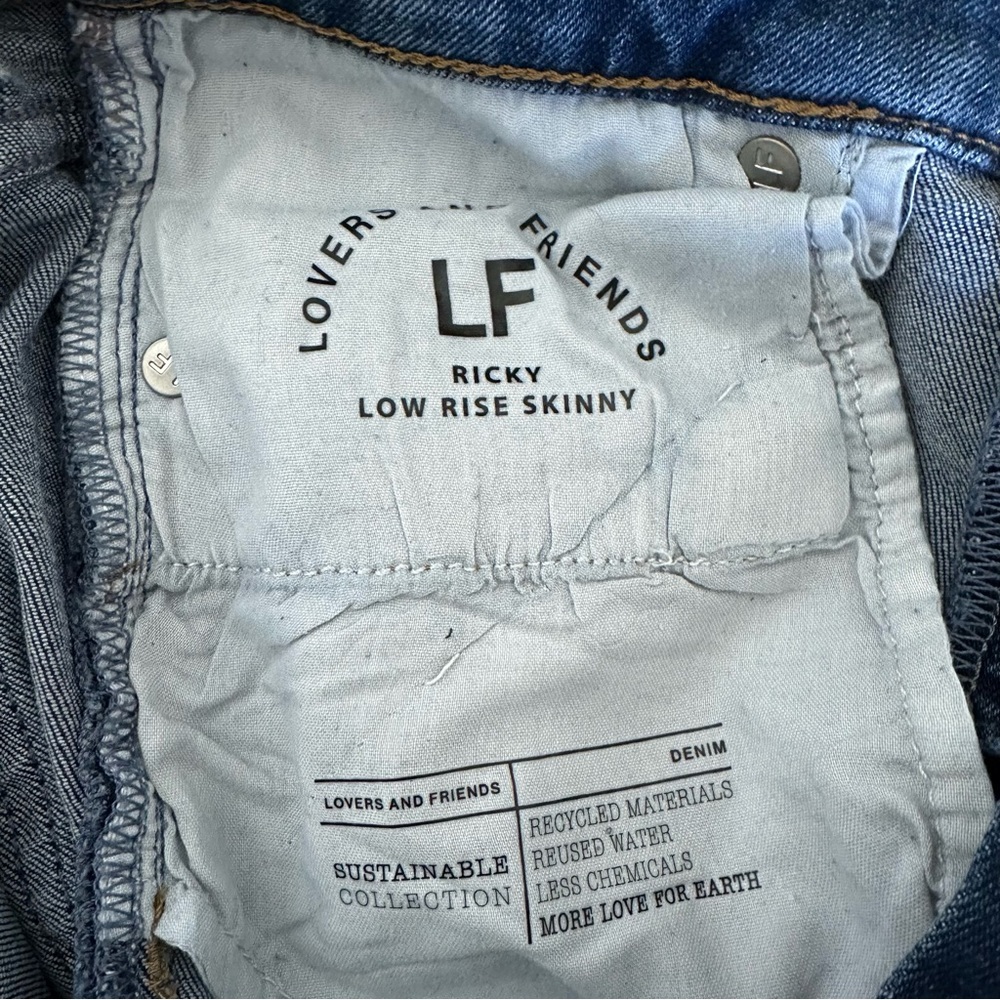 Lovers + Friends Distressed Ricky Low Rise Skinny in Brighton - Picture 12 of 14